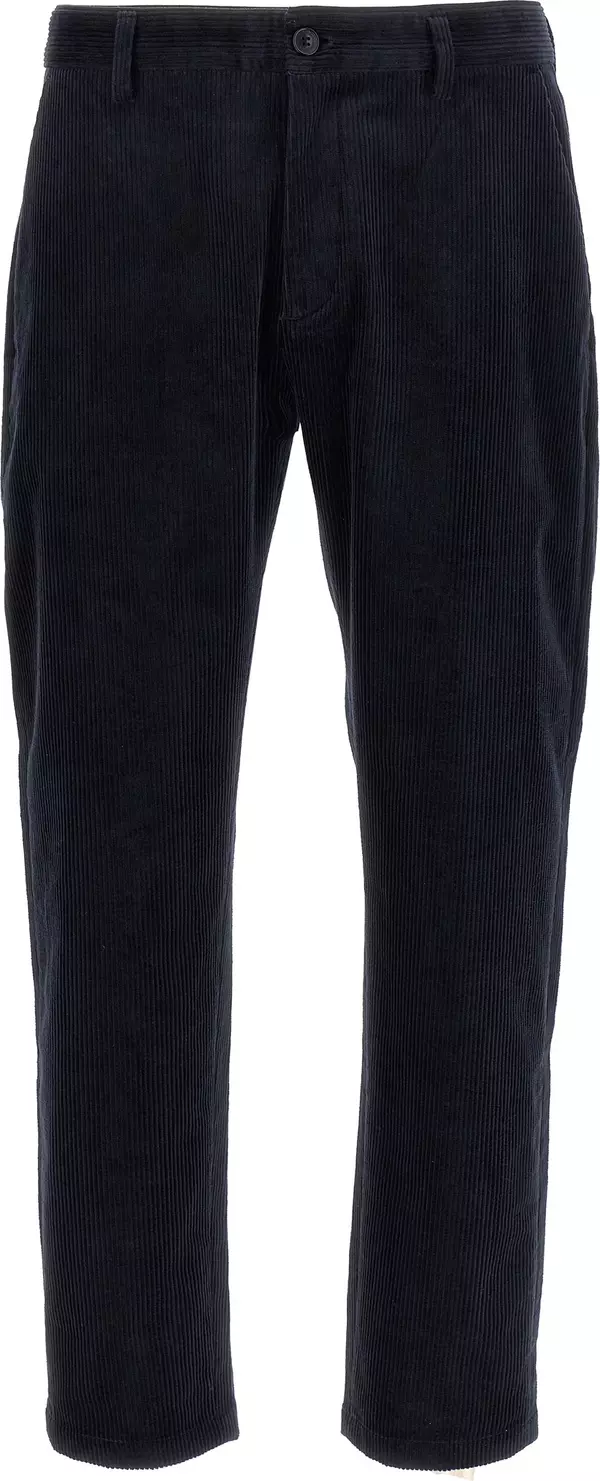 Blue Cotton Chino Pants