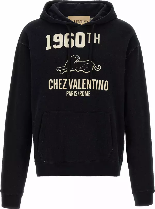 Black Cotton Sweatshirt
