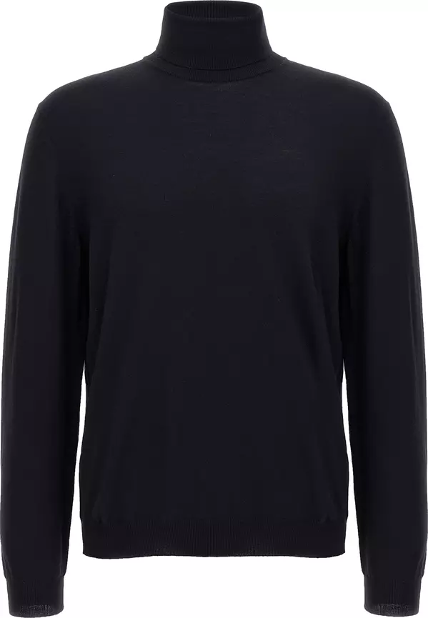 Blue Virgin Wool Cardigan