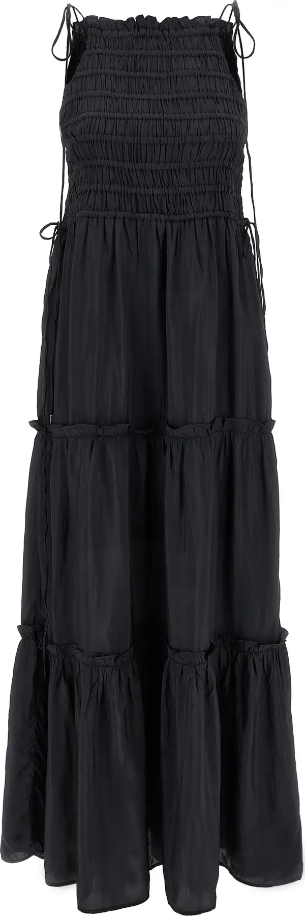 Gray Viscose Long Dress
