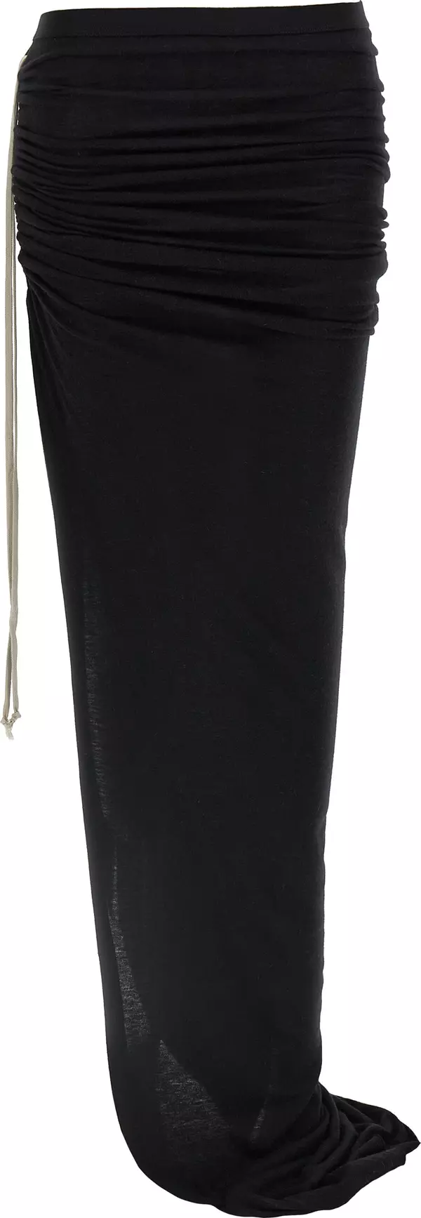 Black Wool Mini Skirt