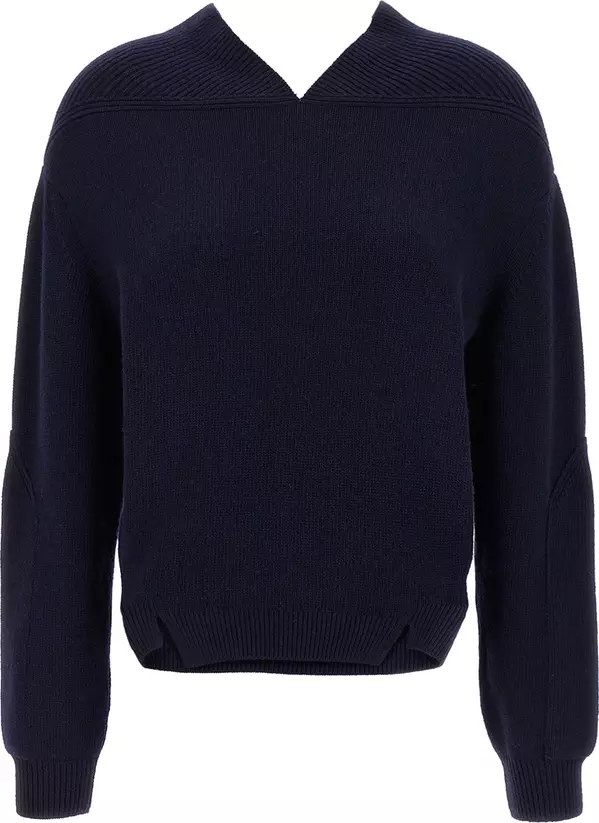 Blue Wool Cardigan