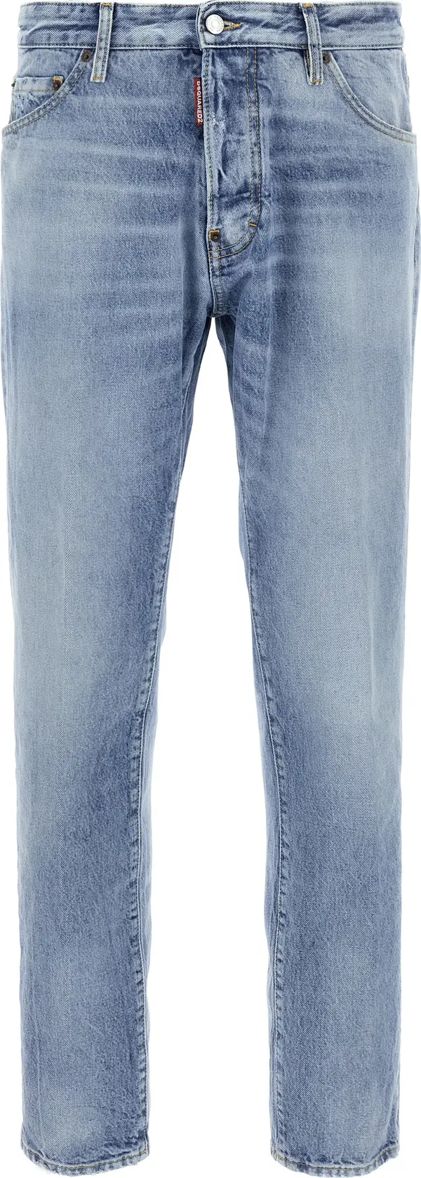 Blue Cotton Skinny Jeans