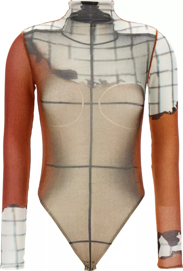 Multicolor Polyamide Bodysuit