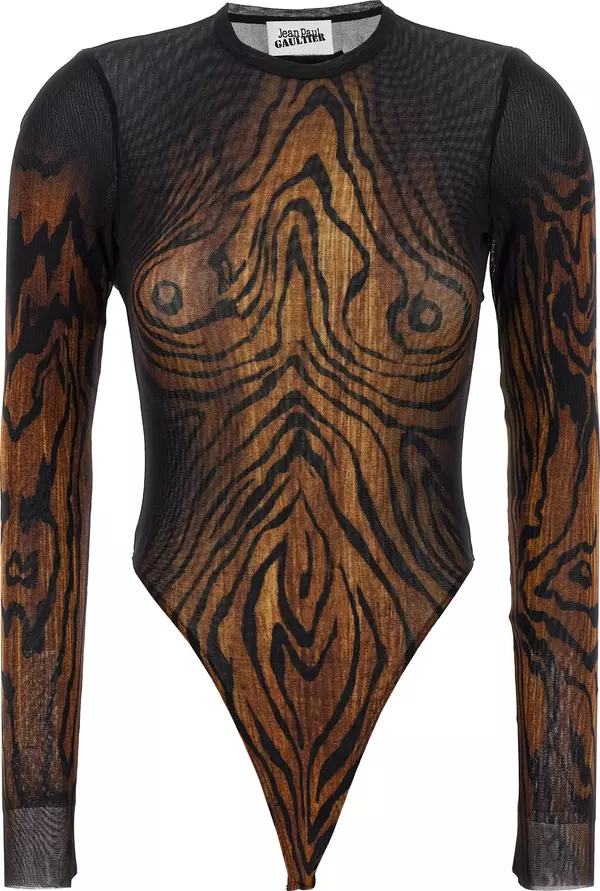 Multicolor Polyamide Bodysuit