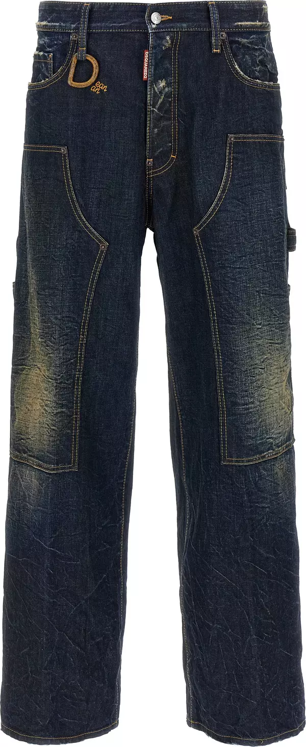 Blue Cotton Jeans Denim