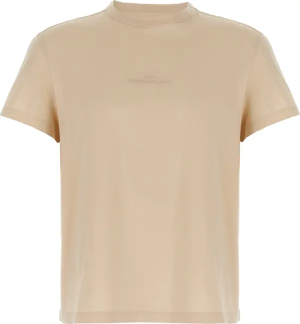 Beige Cotton T-Shirt