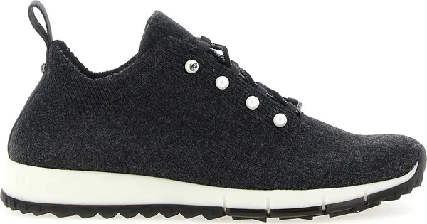 Black Tencel Low Top Sneakers