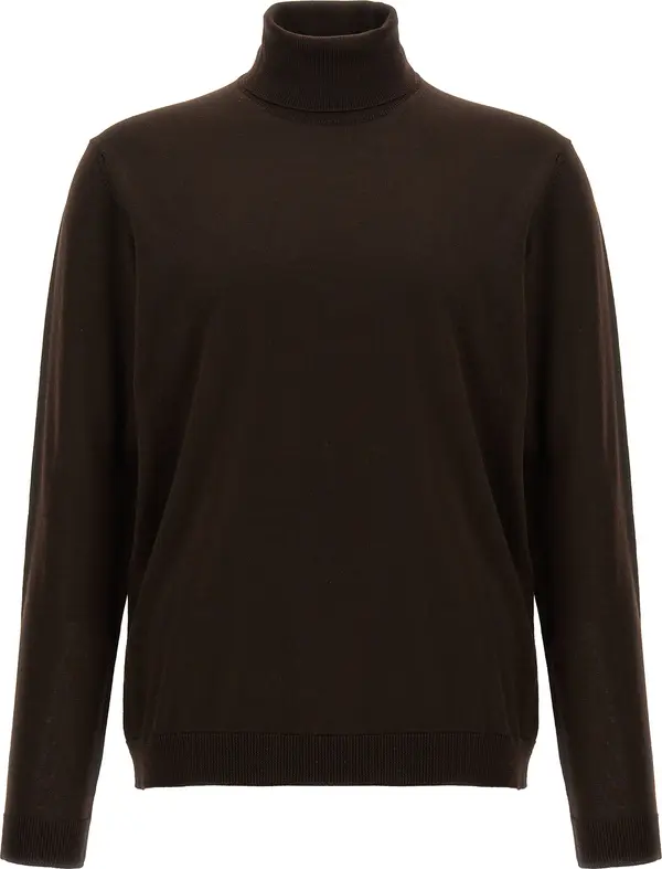 Brown Merino Wool Cardigan
