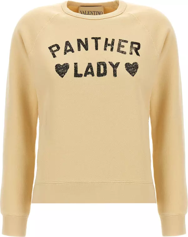 Beige Cotton Sweatshirt