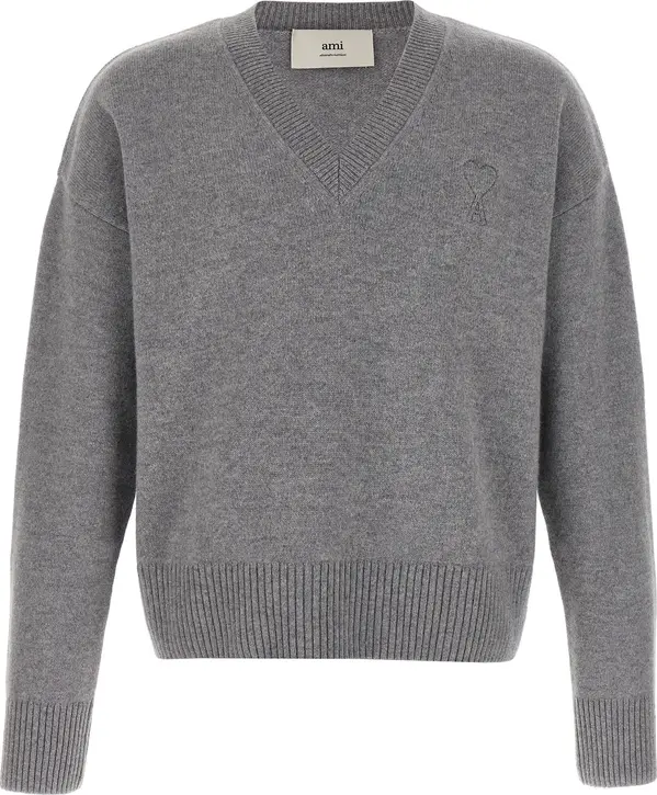 Gray Wool Cardigan