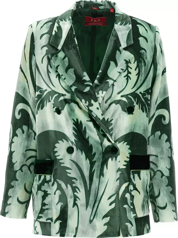 Bicolor Viscose Blazer