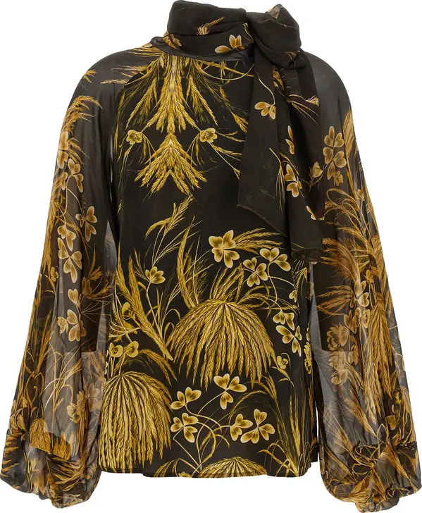 Multicolor Viscose Blouse
