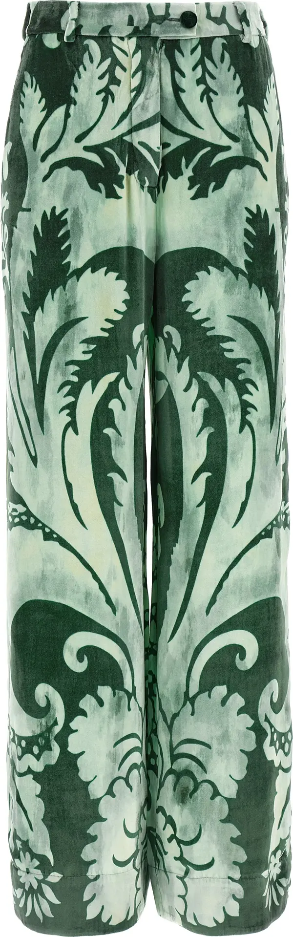 Bicolor Viscose Casual Pants