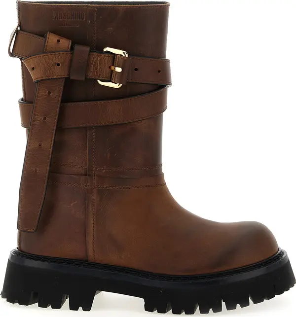 Brown Velvet Leather Over The Knee