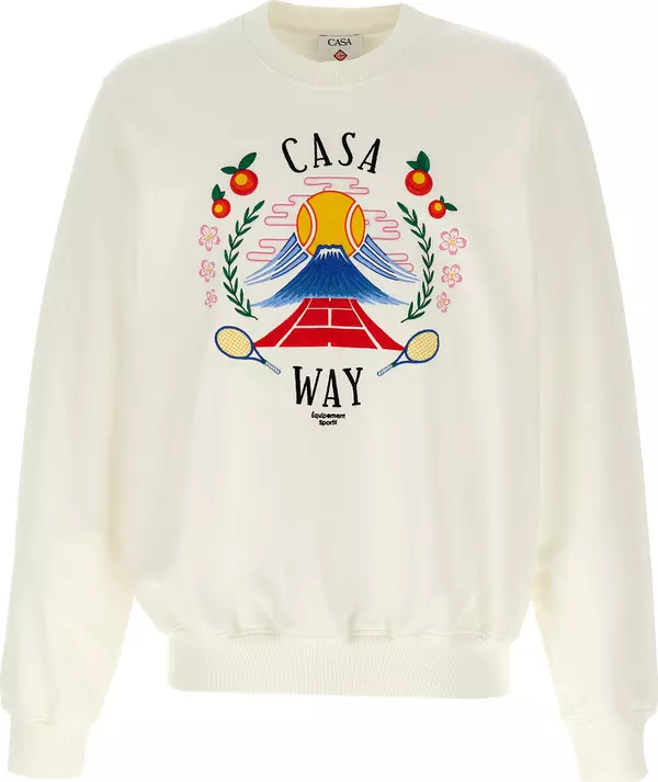 White Cotton Sweatshirt