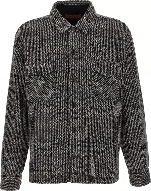Gray Wool Blouse