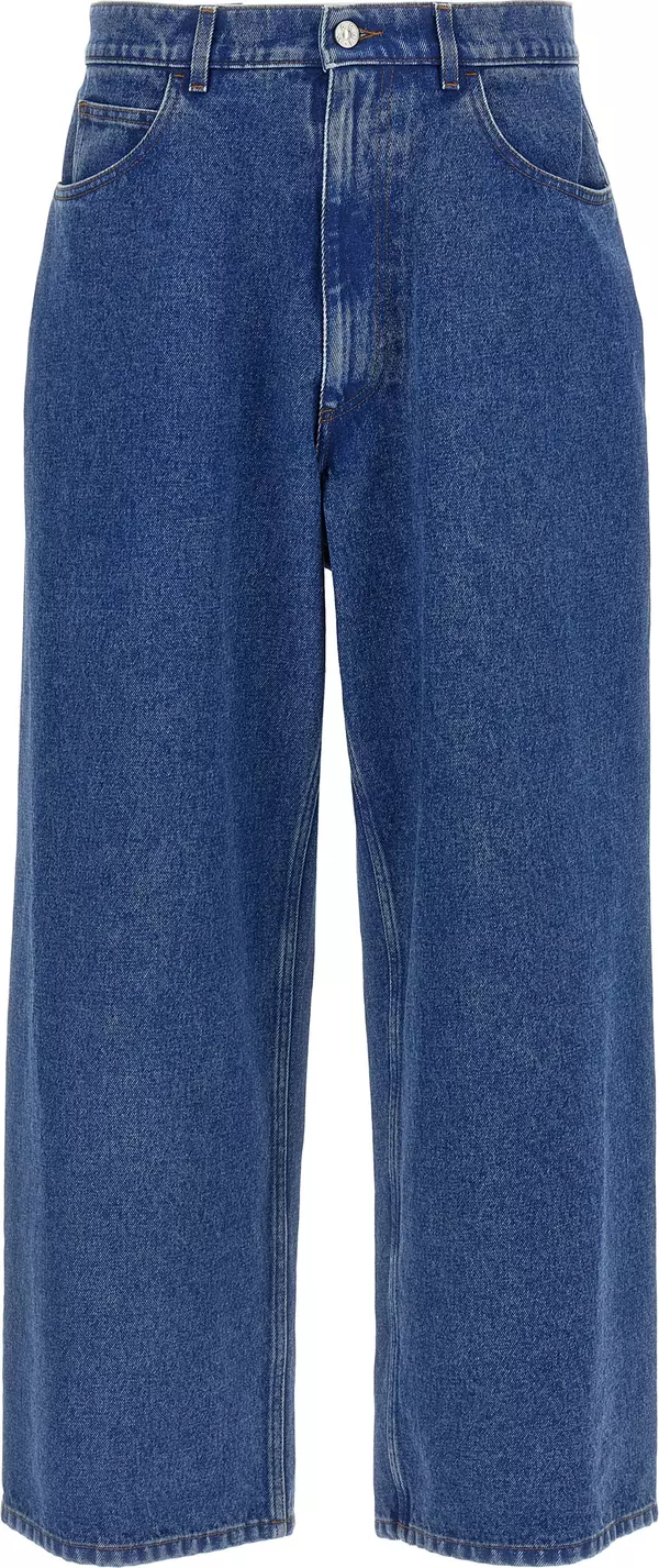 Blue Cotton Jeans Denim