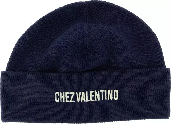 Blue Cotton Beanie