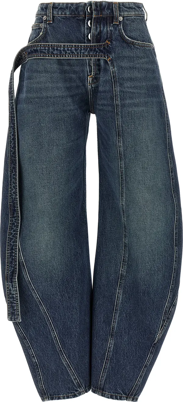 Blue Cotton Jeans Denim