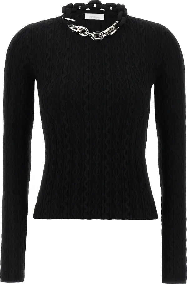 Black Wool Cardigan