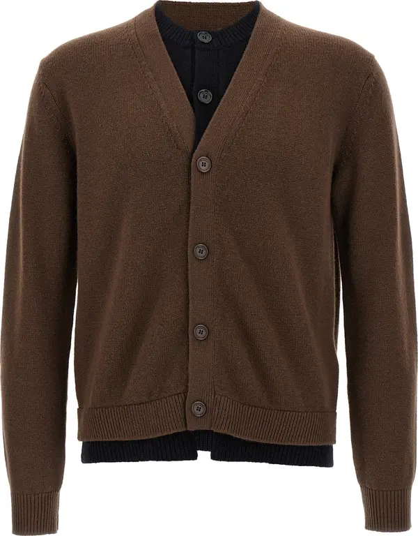 Brown Wool Cardigan
