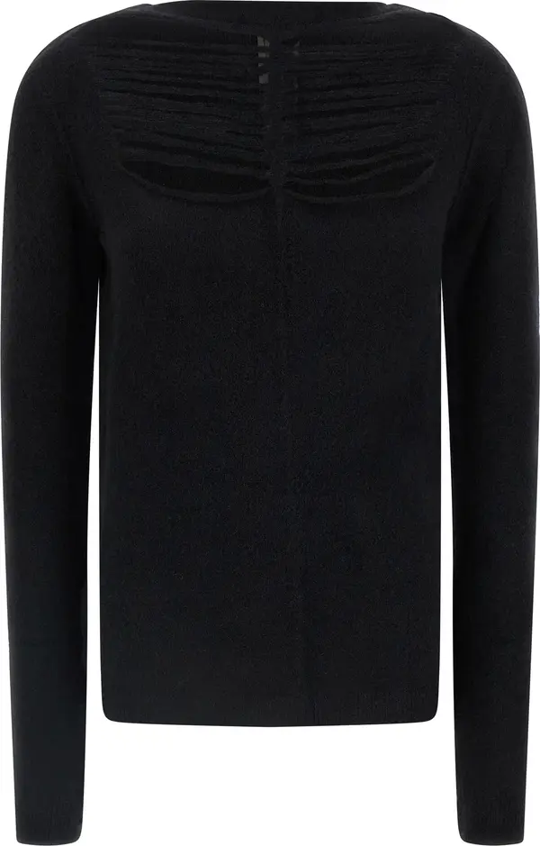 Black Wool Cardigan