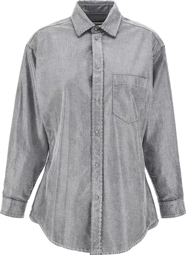 Silver Cotton Blouse