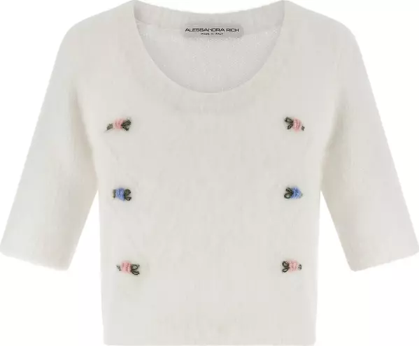 White Wool Cardigan