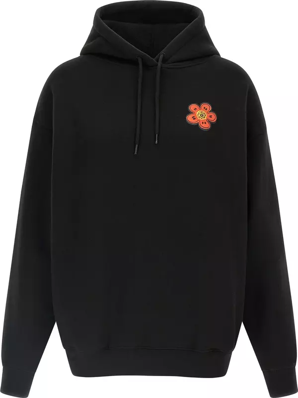 Black Cotton Hoodie