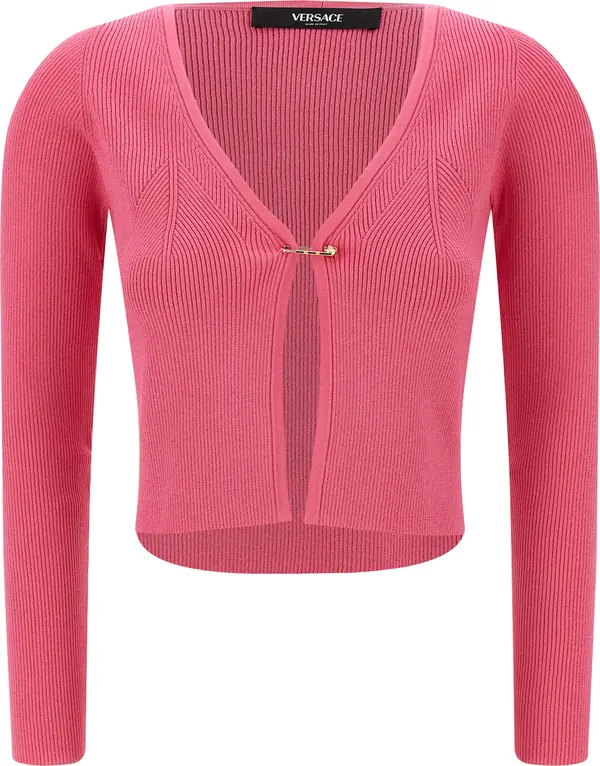 Fuchsia Viscose Cardigan