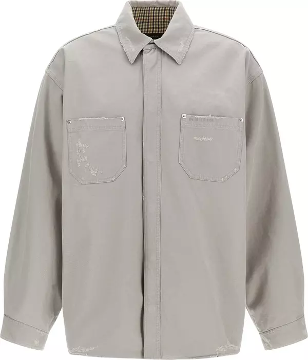 Gray Cotton Blouse