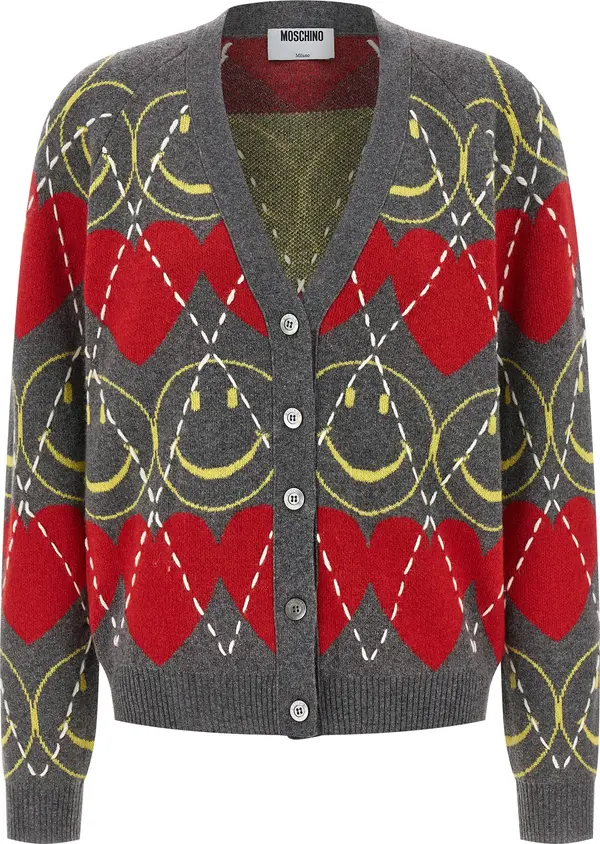 Multicolor Wool Cardigan