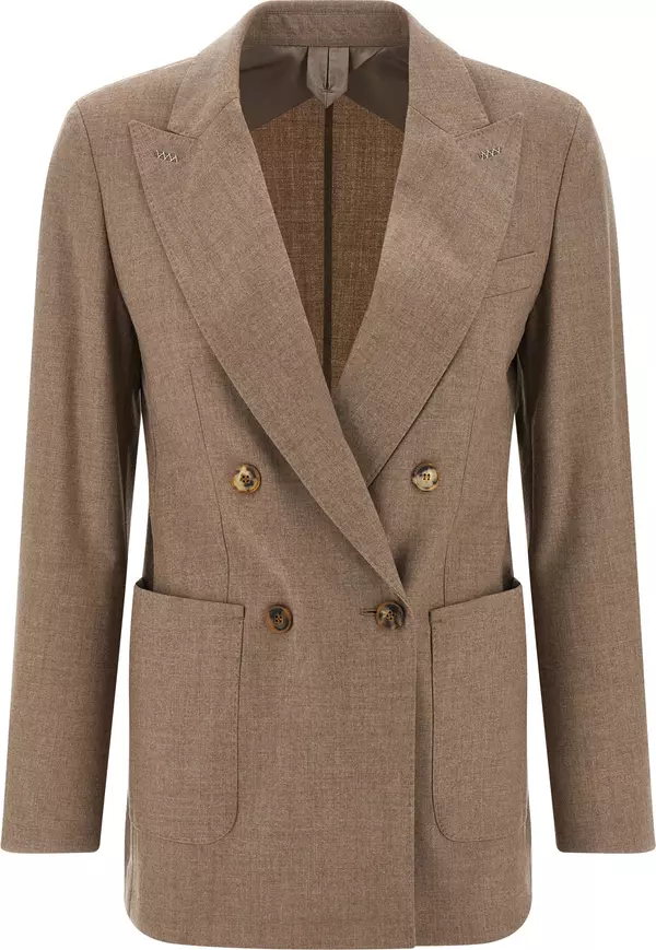 Beige Cashmere Blazer