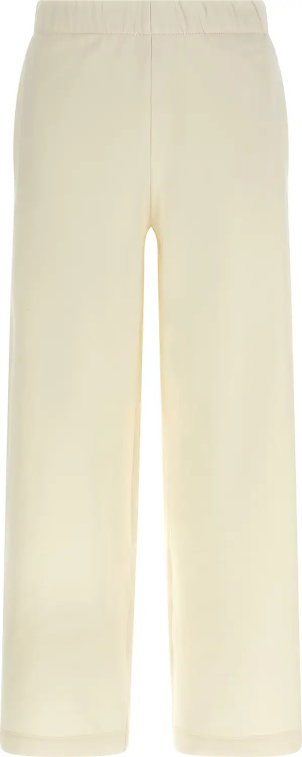 White Silk Casual Pants