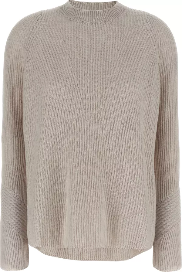 Beige Wool Cardigan