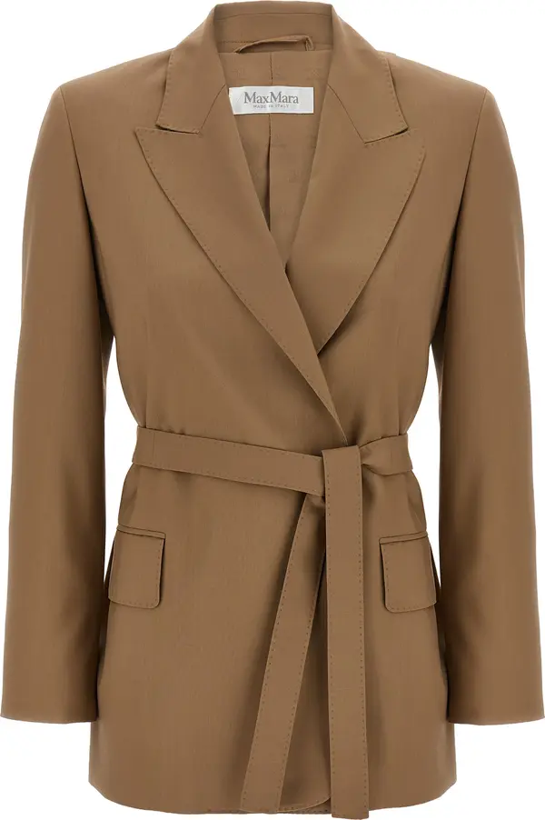 Brown Virgin Wool Blazer