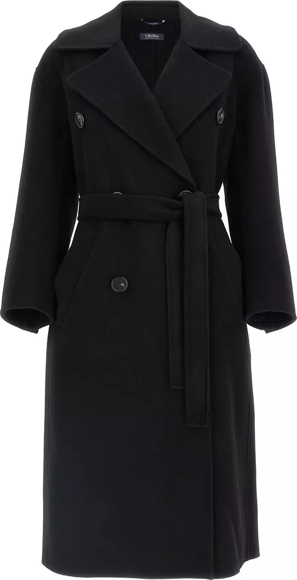 Black Virgin Wool Coat