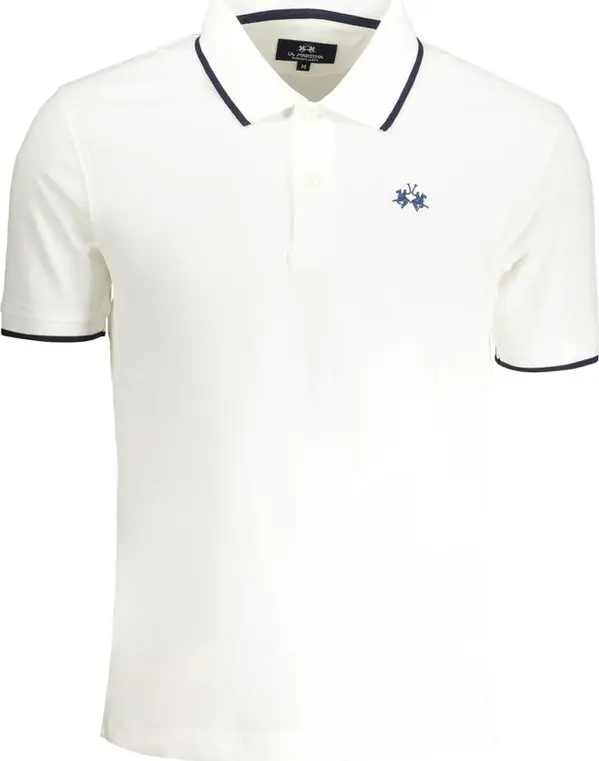 White Cotton Men's Polo Shirt