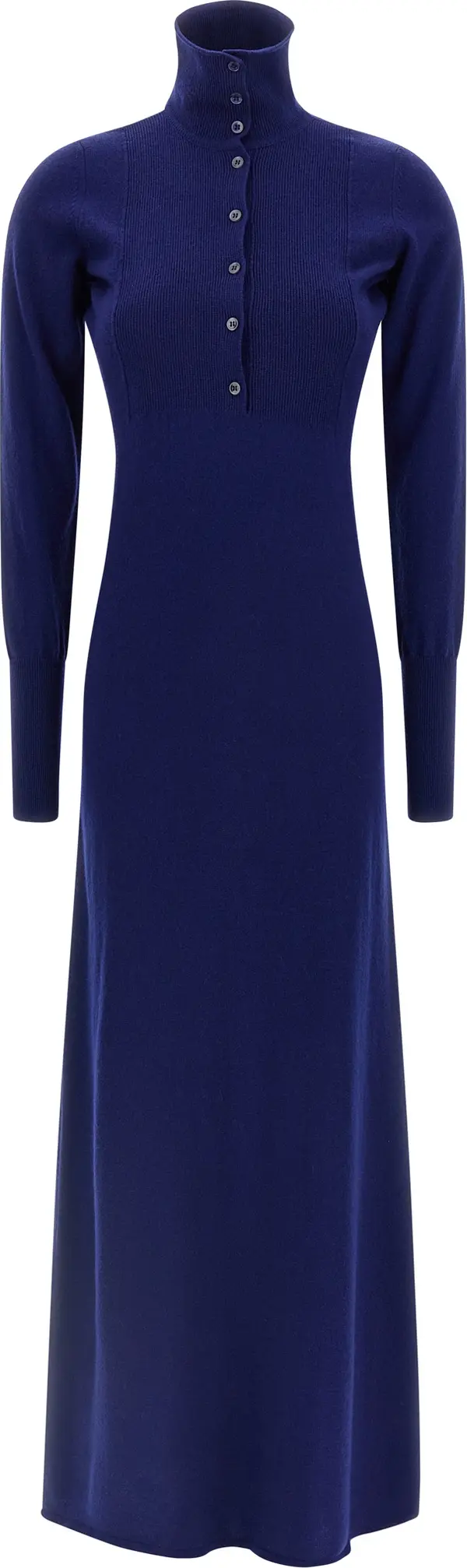 Blue Cashmere Long Dress