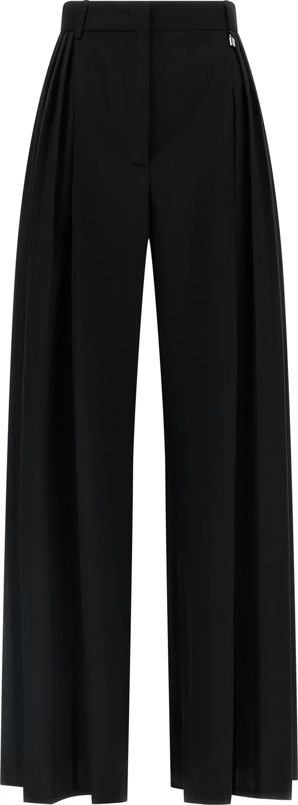 Black Virgin Wool Dress Pants