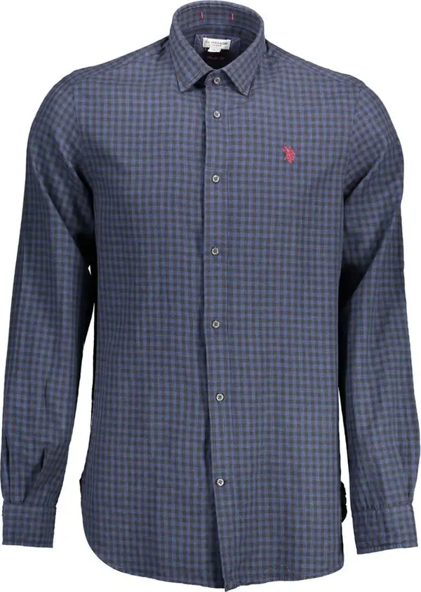 Blue Cotton Men's Shirt
