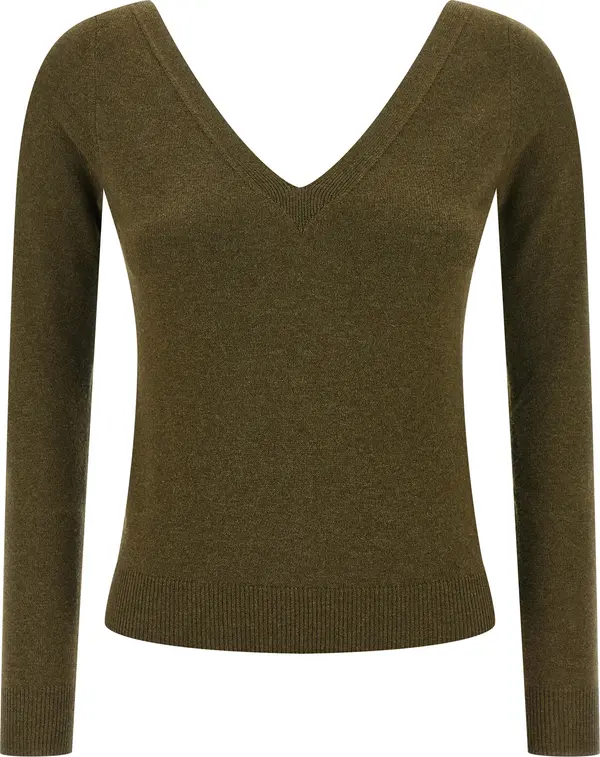 Bicolor Cashmere Cardigan