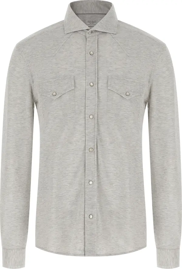 Gray Cotton Blouse