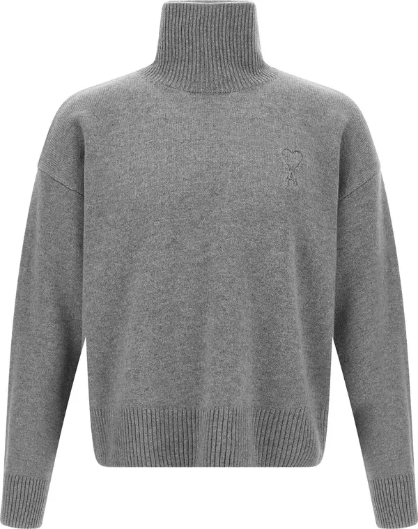 Gray Wool Cardigan