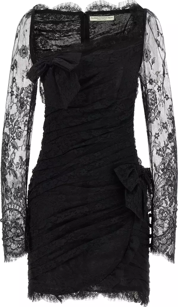Black Organic Cotton Short Dress