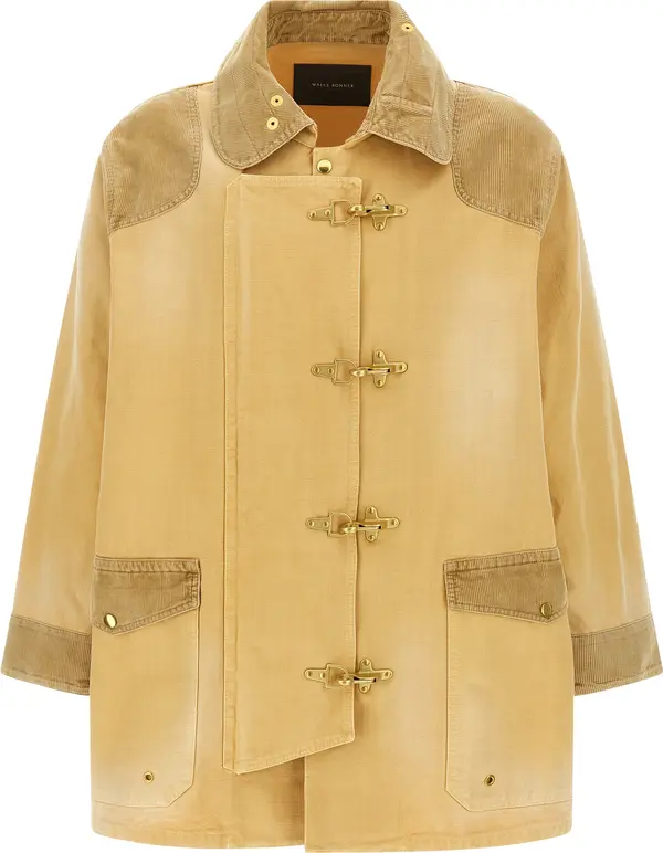 Beige Cotton Coat