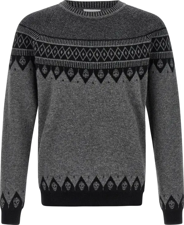 Gray Wool Cardigan