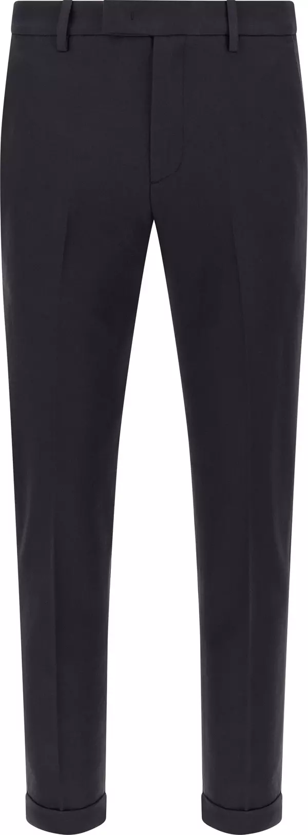 Blue Cotton Chino Pants
