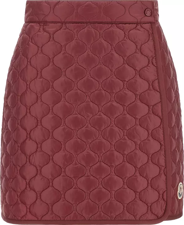 Bordeaux Polyamide Long Skirt